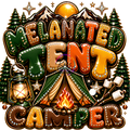 Melanated Tent Camper PNG | Camping HD Digital Download