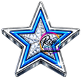 HD Bling Basketball & Star – Blue Diamond Sports Set