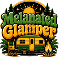 HD Melanated Glamper Digital Design | Camping PNG