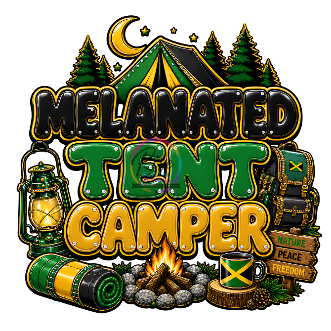 HD Jamaican Inspired Melanated Tent Camper – Digital Download