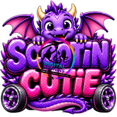 Scootin’ Cutie – Purple Dragon Digital Design