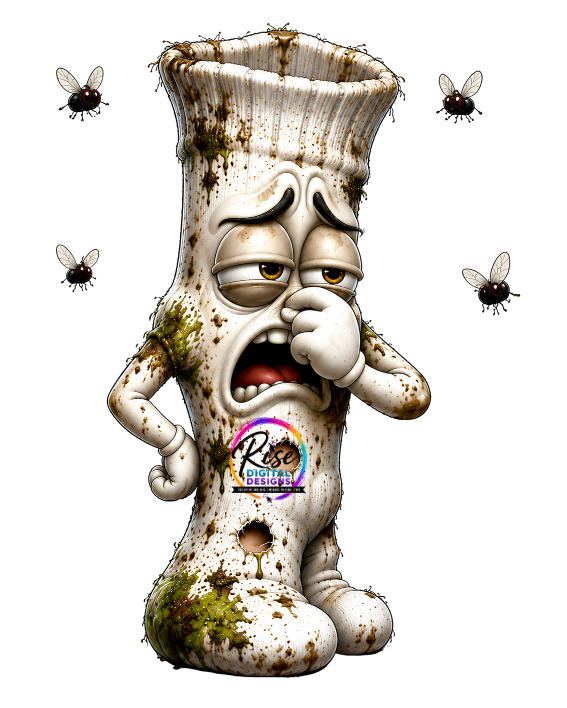 Funky Sock Fiasco – Stinky Sock Character HD Digital Design